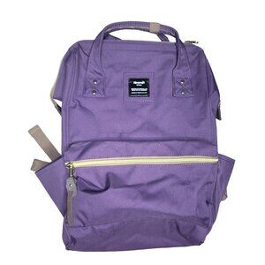 Himawari Large Capacity Purple Backpack With USB Port & Multiple Pockets travel